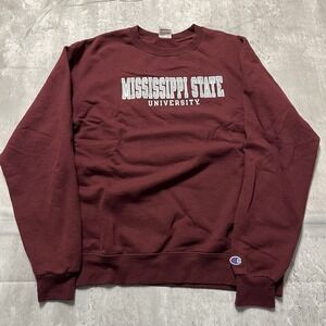 Champion Eco Mississippi State University Sweatshirt MSU Men's Large EUC